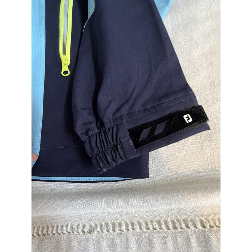 FootJoy FJ 1/2 Zip Pullover Jacket Blue Athletic Golf Windbreaker Large - Picture 6 of 11